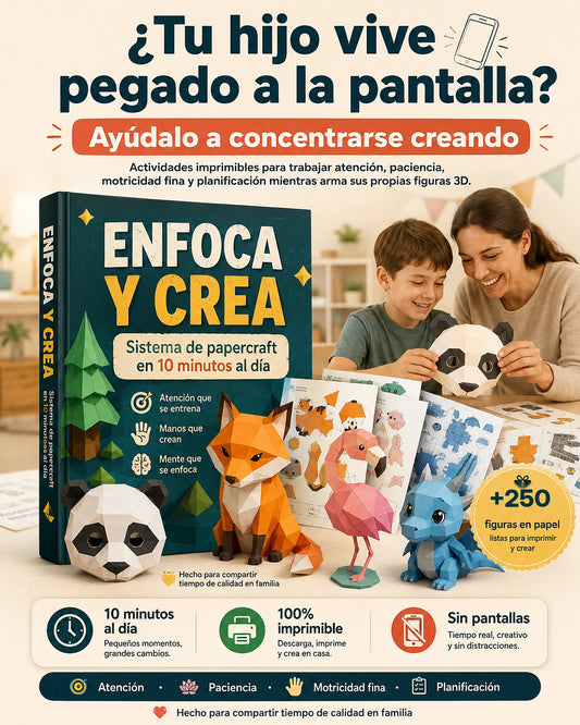 Enfoca y Crea – Actividades Imprimibles Sin Pantalla