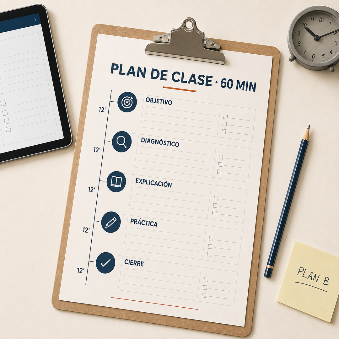 Una clase minuto a minuto