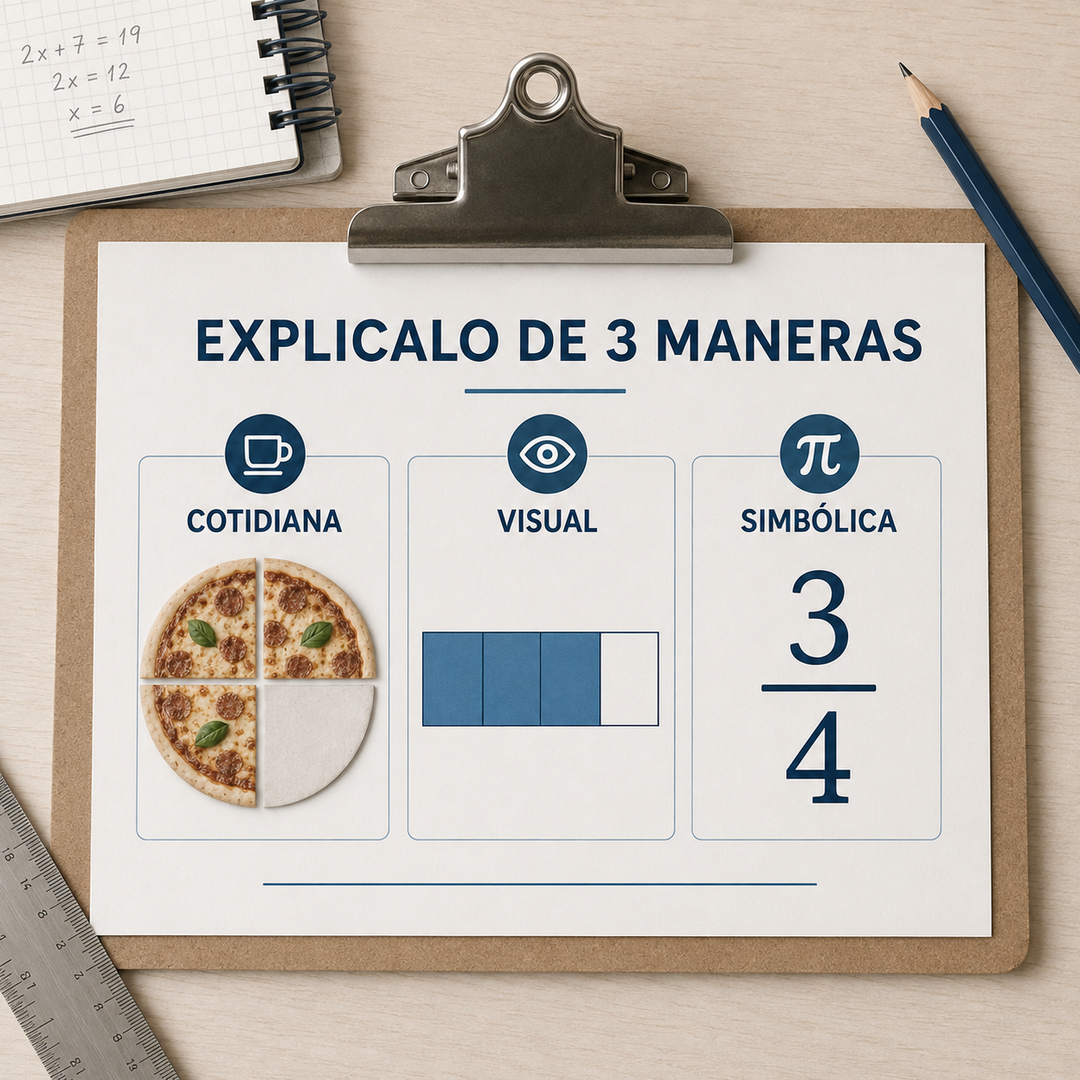 No repitas la misma explicación