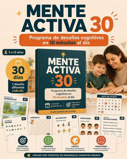 Mente Activa 30 — Programa de Desafíos Cognitivos de 10 Minutos al Día