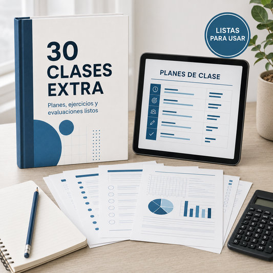 Pack 30 Clases Extra — Planes, Ejercicios y Evaluaciones Listos